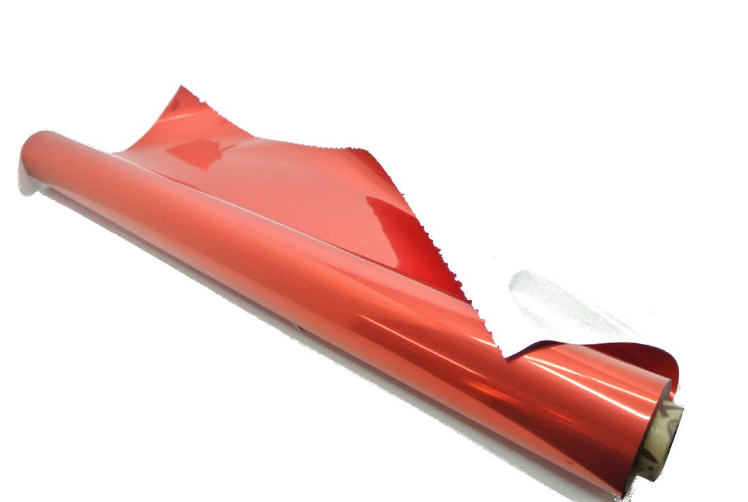 Geschenkfolie rot silber Breite: 70 cm Länge: 50 Meter - 1,01 € pro Meter