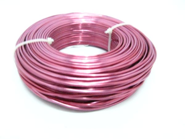 Alu-Draht / Bonsaidraht Pink 2mm / 500 Gramm (ca. 50 Meter) - 65,38 € pro Kilogramm