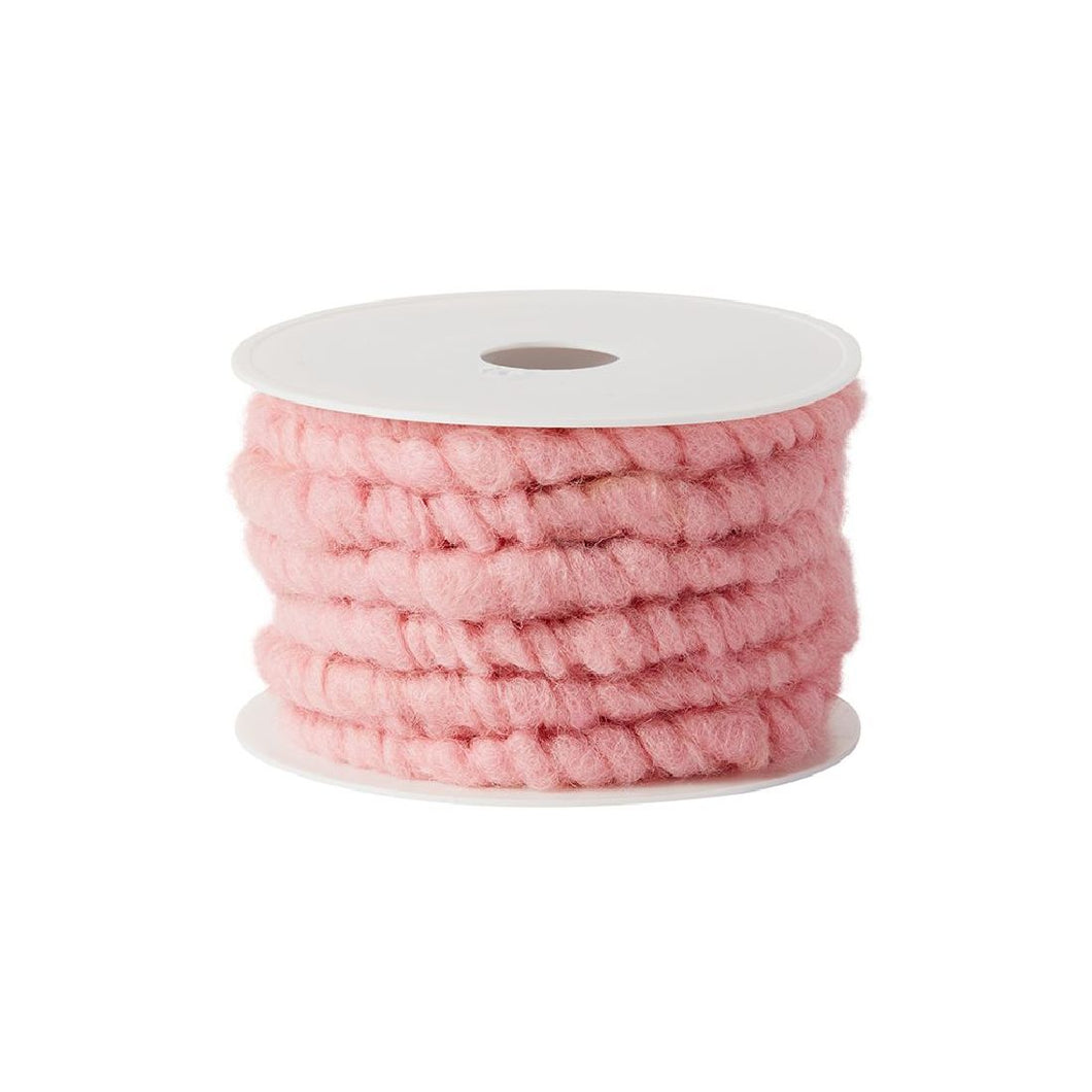 Wollstränge aus hochwertiger Schafswolle / rosa / Ø 10 mm / 10 Meter - 1,70 € pro Meter