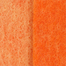 Lade das Bild in den Galerie-Viewer, Wollvlies / 2-farbig orange - kürbis / Breite:15 cm / Länge: 5 Meter - 6,84 € pro Meter
