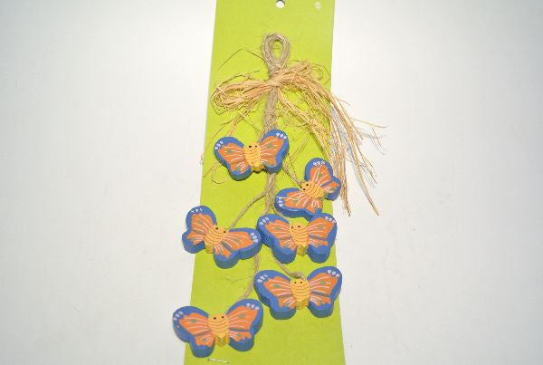 Haenger Schmetterling BLAU - ORANGE 6x Schmetterling 18 cm