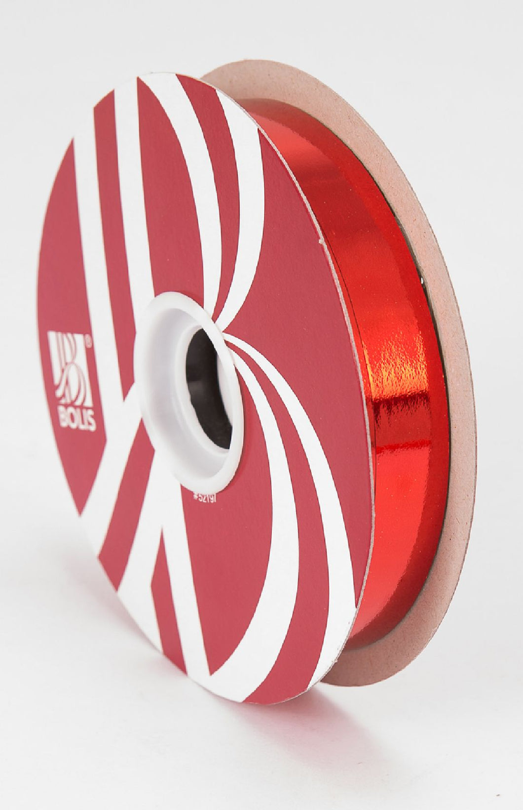 Kräuselband Ziehband / Metallic rot / 19mm / 100 Meter - 0,18 € pro Meter