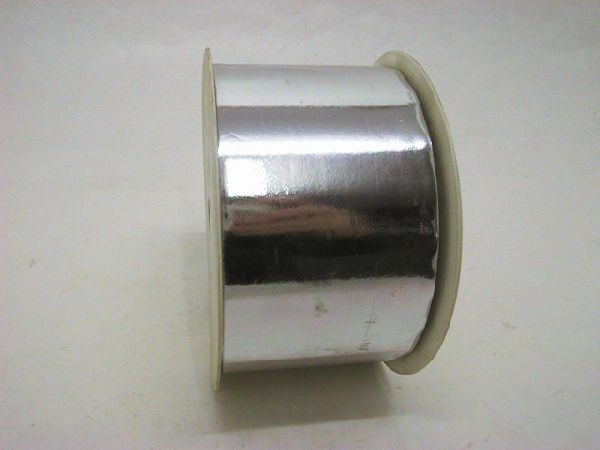 Kräuselband Ziehband / Metallic silber / 70mm / 100 Meter - 0,51 € pro Meter