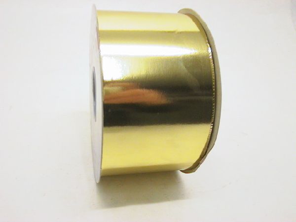 Kräuselband / Ziehband Gold Metallic / 70mm / 100 Meter - 0,51 € pro Meter