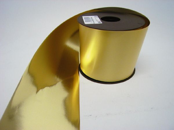 Kräuselband Gold Metallic 100 mm / 50 Meter - 0,86 € pro Meter
