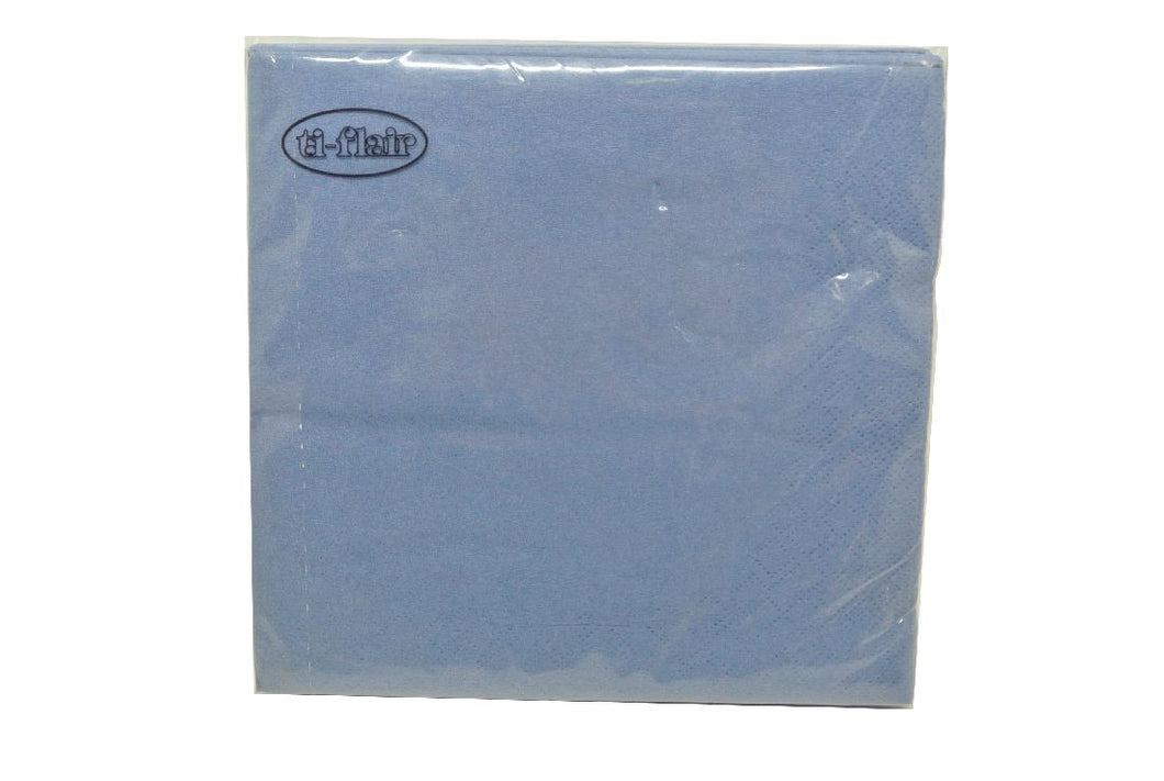 Servietten Tissue / 20 Stück / blau / 33x33cm / 3-lagig - 0,14 € pro Stück