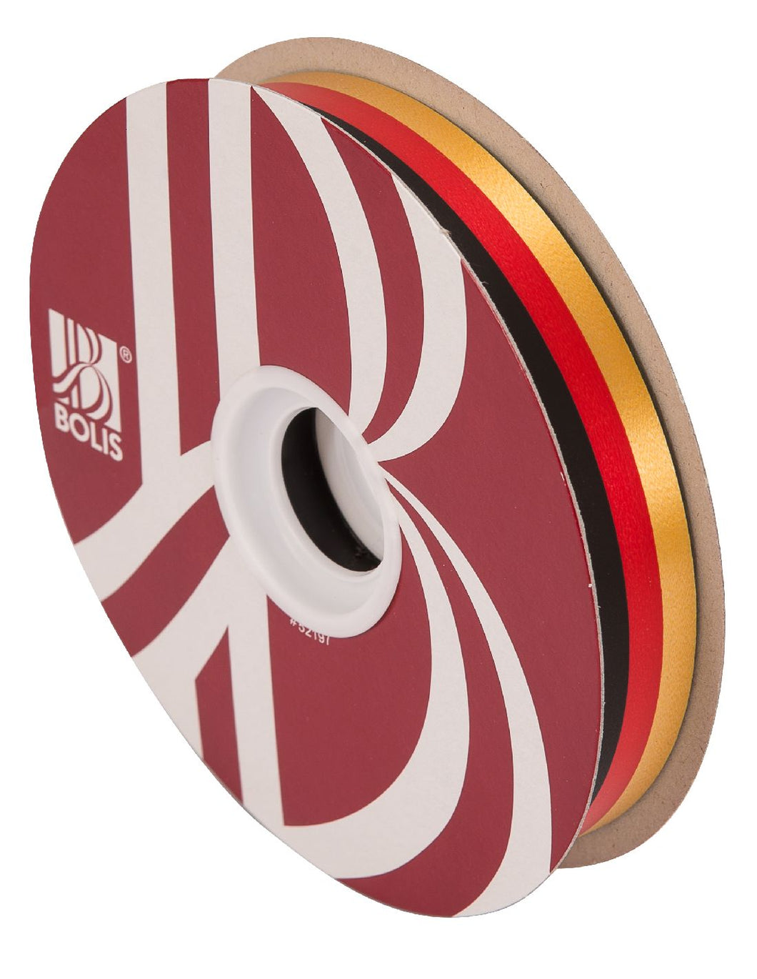 Ringelband in deutschen Nationalfarben schwarz-rot-gold B:34 mm Länge:100 Meter - 0,24 € pro Meter