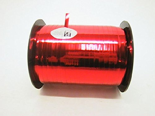 Kräuselband Ziehband / Metallic Rot / 5mm / 500 Meter - 0,04 € pro Meter